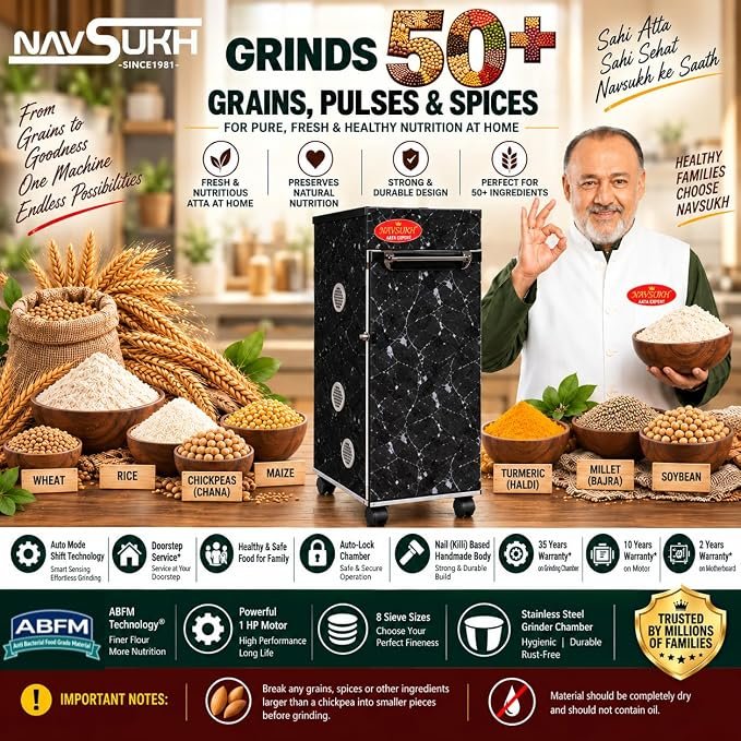 navsukh vikrant premium atta chakki – automatic flour mill for home navsukh vikrant premium atta chakki – automatic flour mill for home