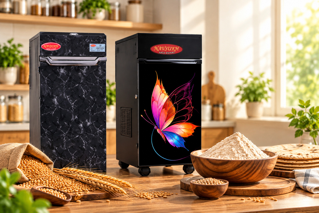 Navsukh flour mills for fresh flour grinding at home